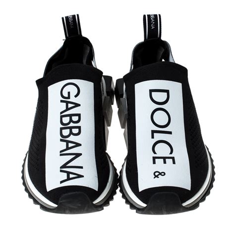 dolce gabbana shoes black and white|dolce and gabbana casual shoes.